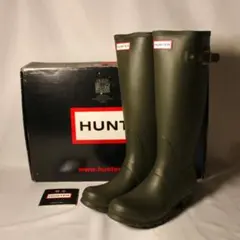未使用品 HUNTER/ハンター オリジナルトール オリーブ 長靴　レインブーツ