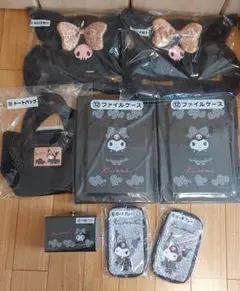クロミ サンリオ当たりくじ 耳付き帽子 小物入れトートバッグ ポーチ 6点セット