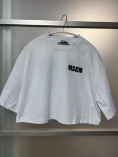 【中古】MSGM ショート丈Tシャツ