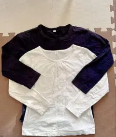 【今週末までの出品】2枚セット白黒長袖カットソー