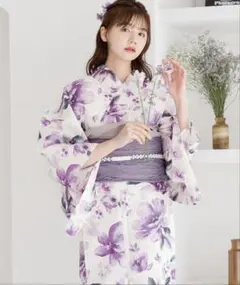 新品未着用【ディータ】Ditaはんなり紫陽花 浴衣 帯のみ ※下駄なし