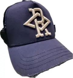 replay ネイビー トラッカーキャップ 刺繍ロゴ