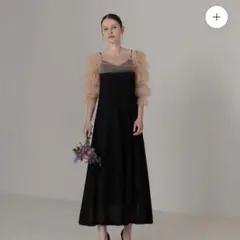 最終値下げLEJA ティアードフリルチュールボレロワンピースドレス