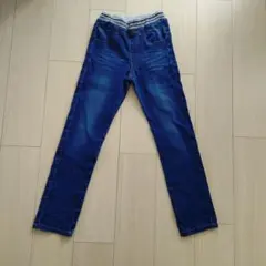エルコペック　キッズ デニム　ロング　パンツ 140cm ウエストゴム　薄手のサムネイル