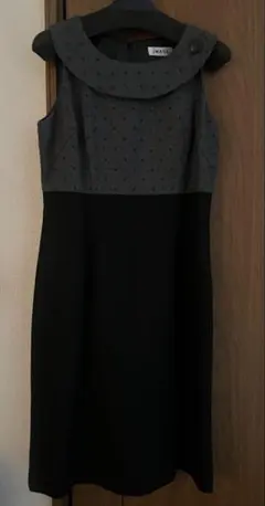 ☆ IMAGE 春秋冬 ノースリーブ ドット柄 ワンピース 未使用 ☆