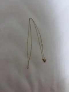 VERITE 一粒石K10YG ネックレス