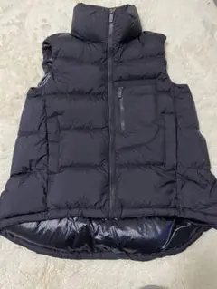 UNIQLO +Ｊダウンベスト黒　ジルサンダー UNIQLO +J ボリュームダウンベスト 黒 Lサイズ 1回着用のみ美品 UNIQLO