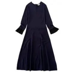 LANVIN en Bleu ランバンオンブルー ニットフレアロングワンピース