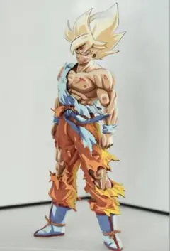 ドラゴンボールSMSP サイズ 伝説の超サイヤ人 孫悟空 リペイント 二次元彩色