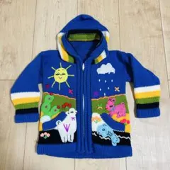 ALBINAAS ペルー ニットパーカー 90 ハンドメイド