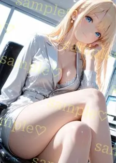 キラキラ　かわいい　AIイラスト　ポスター　A4サイズ　a517