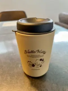 ハローキティ 蓋付きタンブラー ベージュ