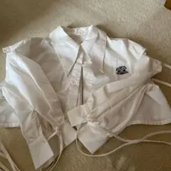 リボン付き長袖シャツ サイズF