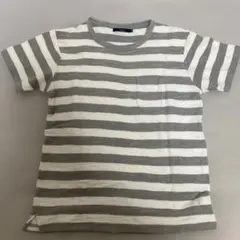 ストライプTシャツ グレーとホワイト