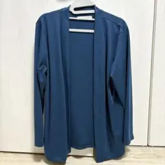 【最終値下げ】ナノユニバース　ダブルジャージー着流しカーディガン　ブルーグリーン