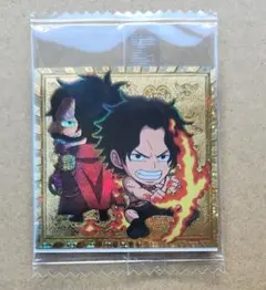 ち*ー様 ワンピース 大海賊シールウエハース LOG.12 未開封 エース ロジ