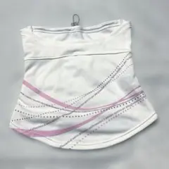 【美品】ellesseホワイトネックフェイスカバー（装飾付き）のサムネイル