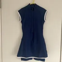 女の子向けネイビー水着ワンピース