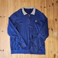 ラルフローレン　ピマコットン　ドライバーズニット　ネイビー　近年モデル c765cf303c9e17a5180dd19e35f246