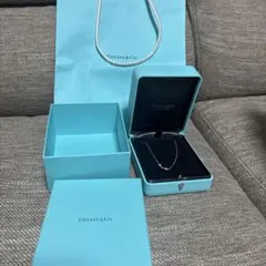 Tiffany & Co. スマイルホワイトゴールドネックレス