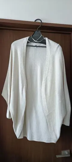 UNIQLO　3Dスフレヤーンカーディガン　オフホワイト　ＬＬ