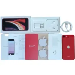 【美品・バッテリー90％】 iPhone SE2 64GB レッド SIMフリー