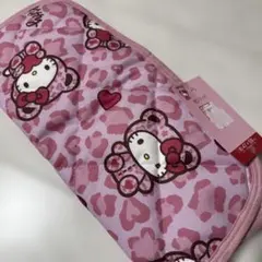 新品 ハローキティ 枕パッド ピンク ヒョウ柄 アベイル 枕カバー