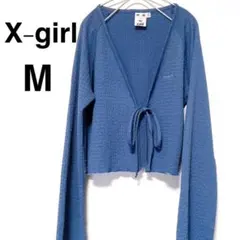 試着のみ X-girl シャーリングクレープカーディガン フレアスリーブのサムネイル