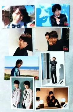 嵐 公式写真【21】櫻井翔 8枚 2018.19年 5×20 ARASHIロゴ有