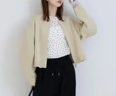 coca　ニットブルゾン　カーディガン　アウター