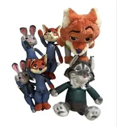 限定値下げ　ディズニー　ズートピアぬいぐるみ　パウバート　ニック　ジュディ