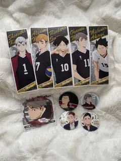 ハイキュー!! 缶バッジ、ロングステッカーセット