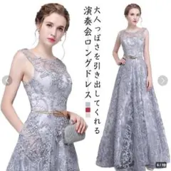 送料無料 未使用 刺繡 透け感 優しい 気品 ドレス 9号 M (WA1163)