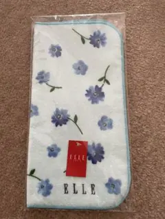 新品　未使用　ELLE タオルハンカチ　ブルーのサムネイル