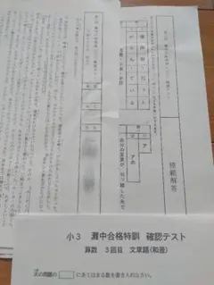 浜学園　小3 灘中合格特訓 算数　書き込み消し済　解答付　原本 2025年最新】灘中 算数の人気アイテム - メルカリ