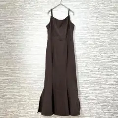 ラウアー LAUIR ブラウン キャミ マキシワンピ Lサイズ✨新品タグ付