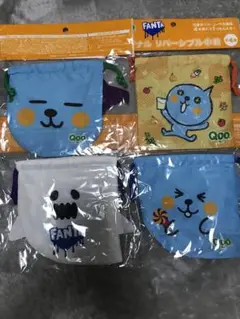 Fanta Qooキャラクター巾着4個セット