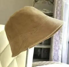 スウェード調バケットハット　フリーサイズ　ベージュ