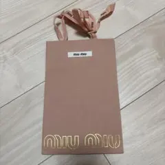 miu miu ショップ袋 ショッパーピンク リボン付き