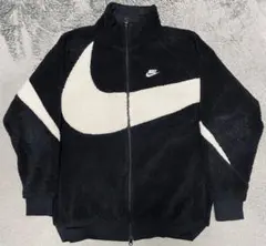 NIKE ボアジャケット ビッグスウッシュ ブラック L