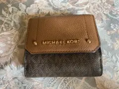 MICHAEL KORS 二つ折り財布 ブラウン - メルカリ