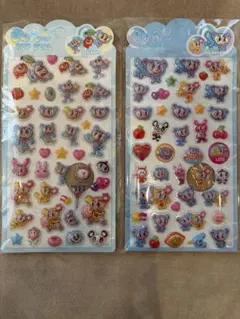 2枚セット　エンジェルブルー　きゅん　シール　ステッカー