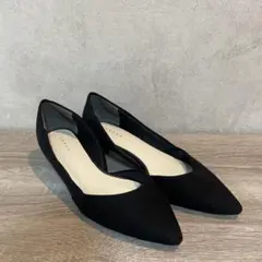 RANDA ブラック スエード ハイヒール