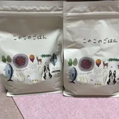 このこのごはん 1kg×2袋　＋チュールのおまけ 新品未開封】コノコトトモニ このこのごはん 1kg✕2袋 - メルカリ