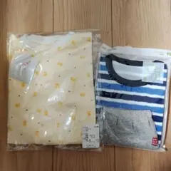【新品未開封】ベビーパジャマ 2点セット 90cm 赤ちゃんの城 UNIQLOのサムネイル