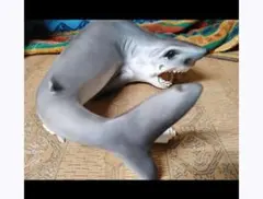 ハンドメイド38cmピラニア オレンジ フィギュア レプリカ 熱帯魚 模型