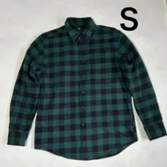 ユニクロ フランネルチェックシャツ ネルシャツ メンズ Sサイズ