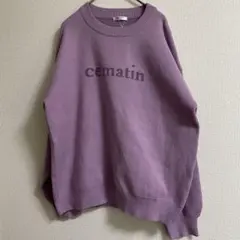 GLACIER【L】グラシア ラベンダー オーバーサイズ　ニットセーター