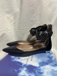 AQUAZZURA×CLAUDIA SCHIFFER フラットシューズ
