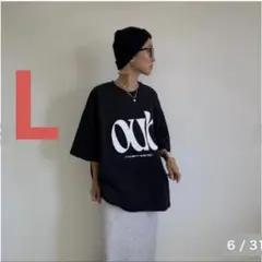Lサイズ　anna しまむら ロゴTシャツ ブラックのサムネイル